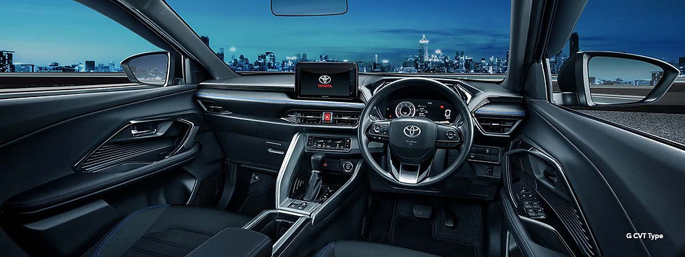 dashboard yaris cross