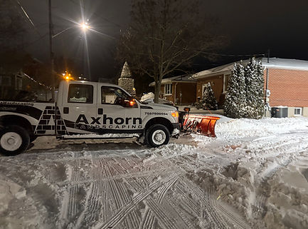 Snow Removal Company Oshawa Axhorn Landscaping