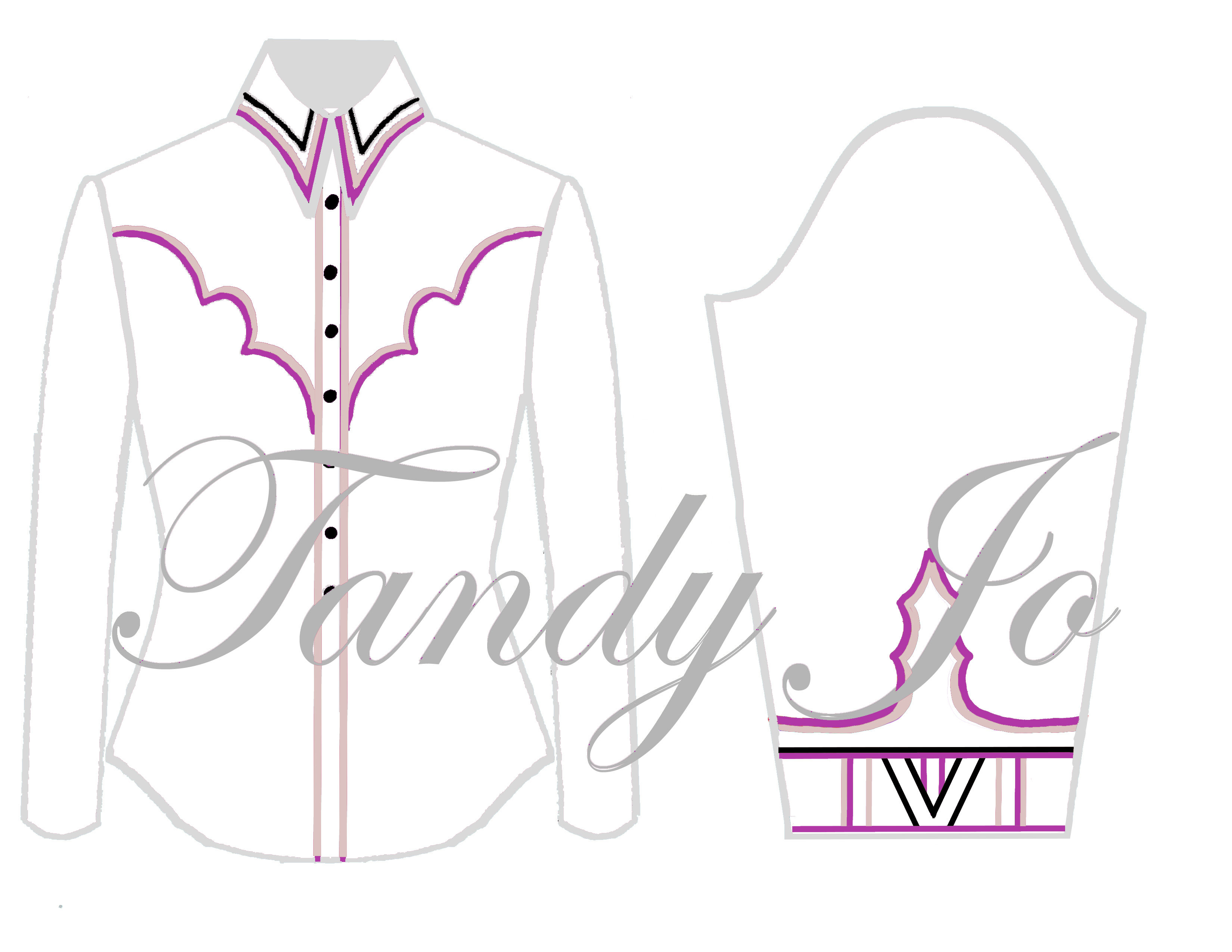 RESERVED - White Rose Gold Black Magenta