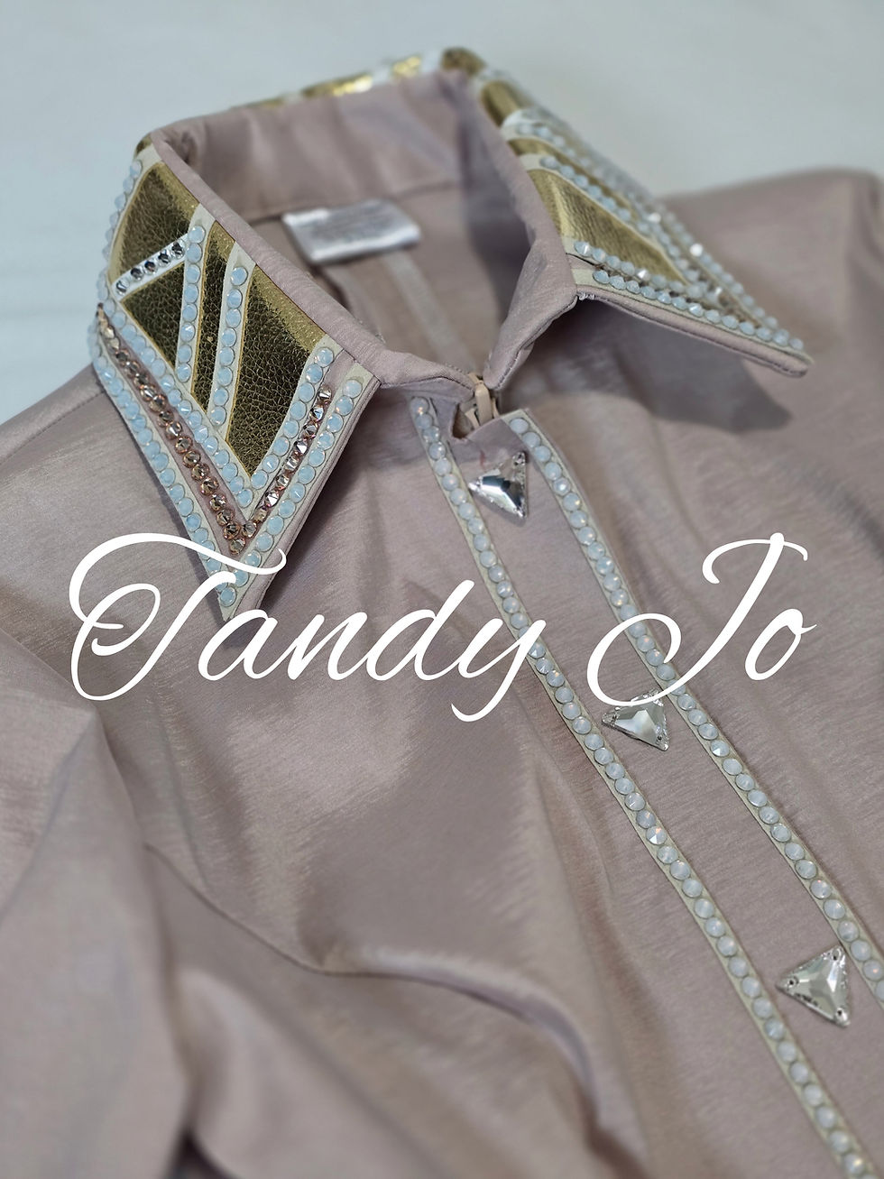 Thumbnail: Champagne Gold Taffeta Day Shirt 