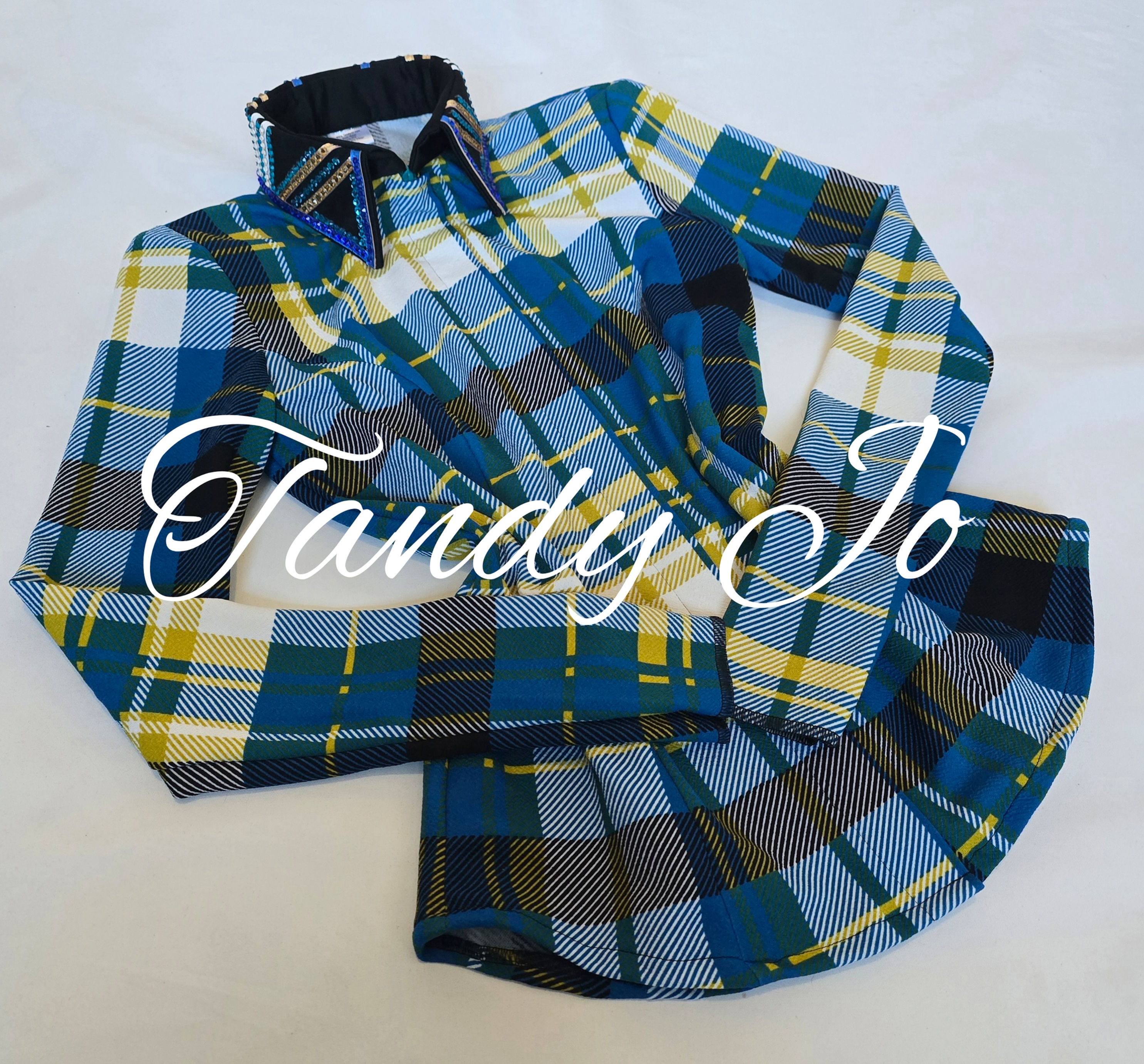 Day Shirt Blue Green Gold Plaid *Special Pricing*
