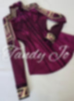 Thumbnail: Day Shirt Showmanship Top Dark Cranberry French Tan Gold
