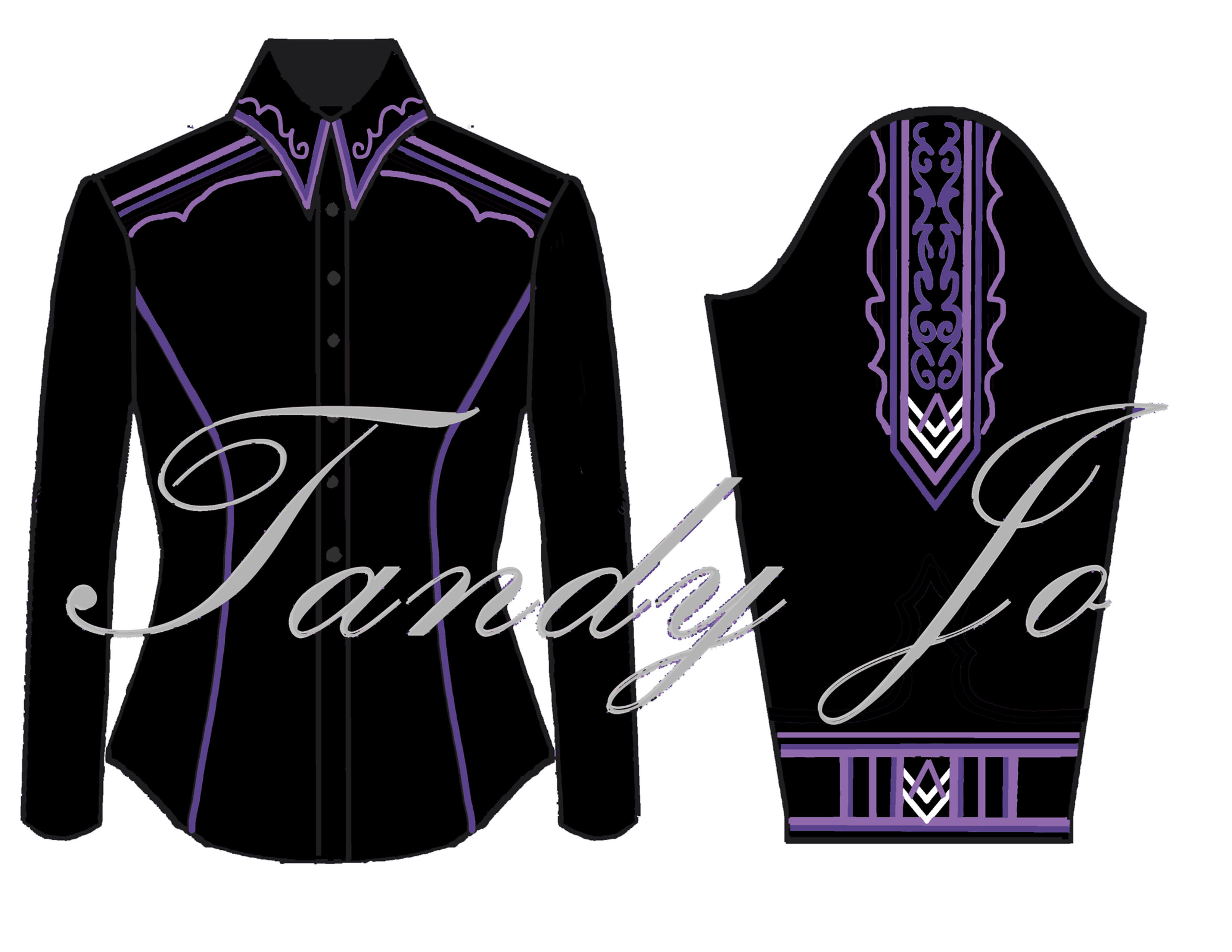 RESERVED - Black Purple Lavender