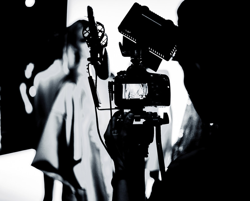 Filming in Studio