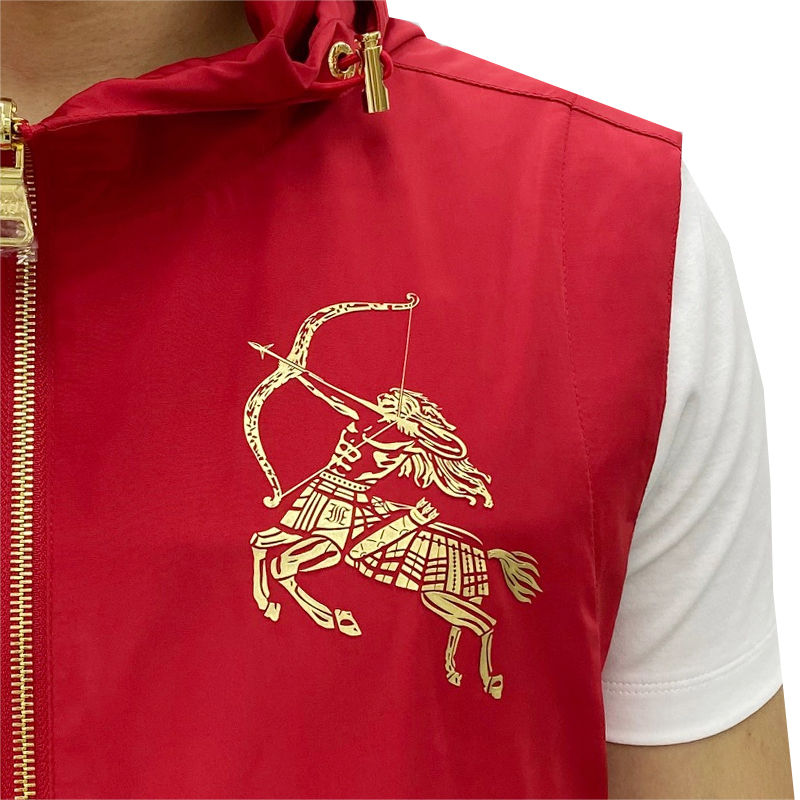 SAGITTARIUS METAL BADGE VEST