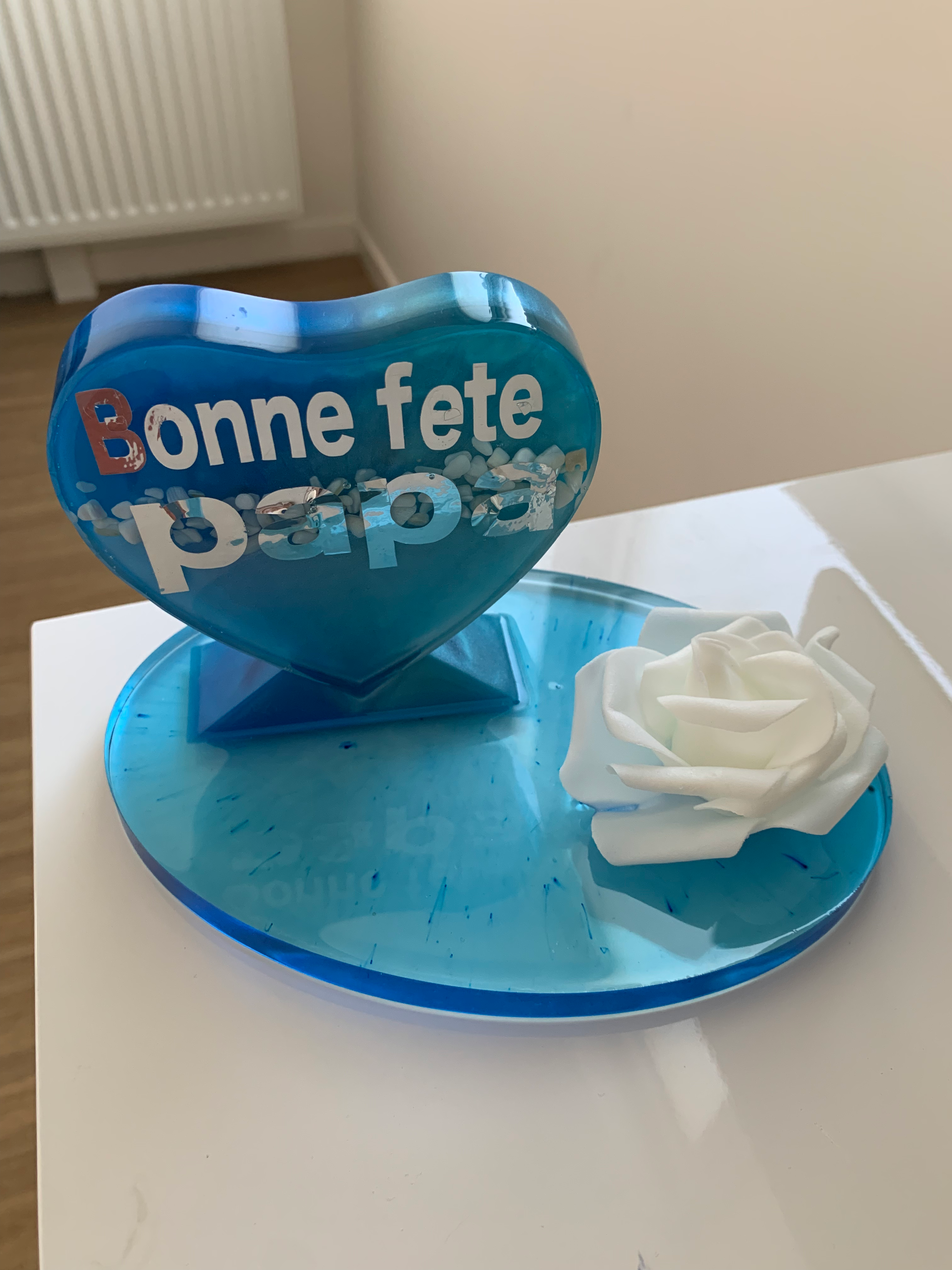 Coeur sur socle à personnaliser