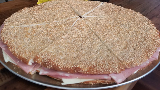 WHOLE Ham & Cheese Muffuletta Pie