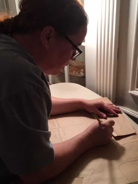 Tammie doing "homework"