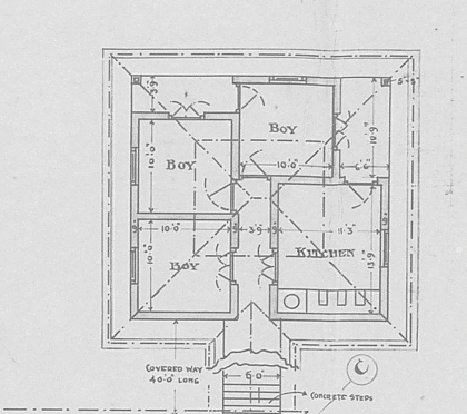 Boy's rooms at the 4 Pender Jointers Quarters
