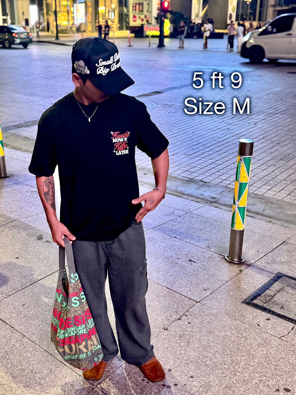 Thumbnail: Hustle Now Kiffy Later Oversized T-shirt