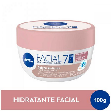 Creme Facial Uniformizador Nivea Beleza Radiante 100g