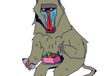 baboon character design