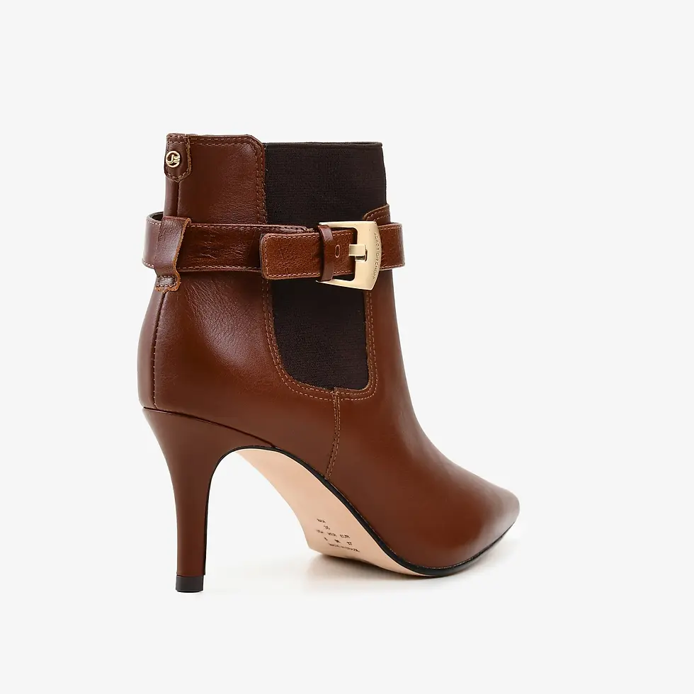 Miniatura: Bota Marrom Tabaco Fivela Couro