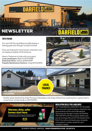 MARCH NEWSLETTER