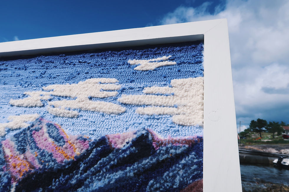 Thumbnail: "Alaska Fantasia" (tufted artwork)