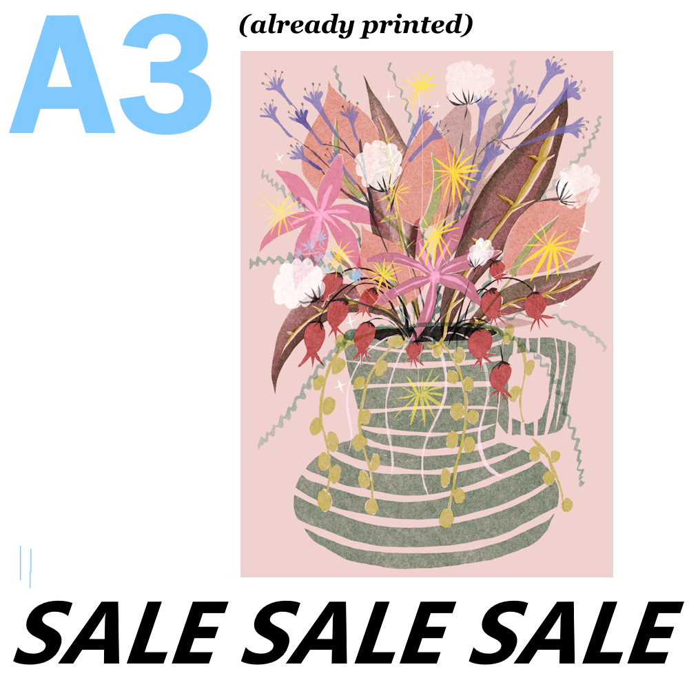 SALE: (A3) Another Flower Vase