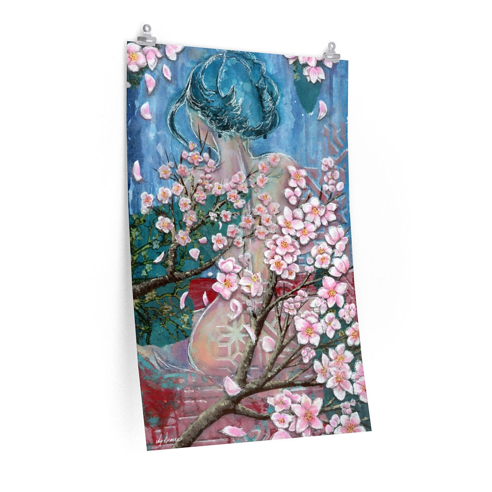 Thumbnail: Girl with the Blue Hair Premium Matte Print