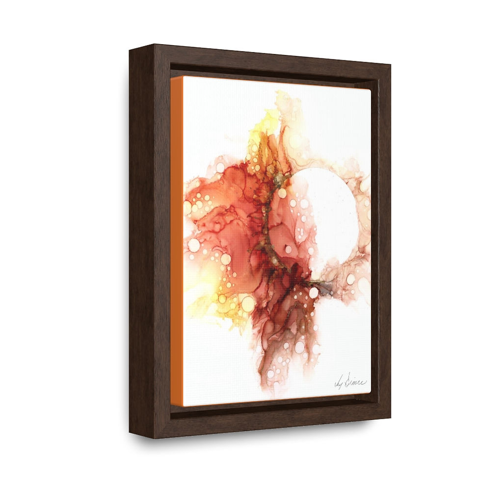 Burn with Me Framed Premium Gallery Wrap Canvas