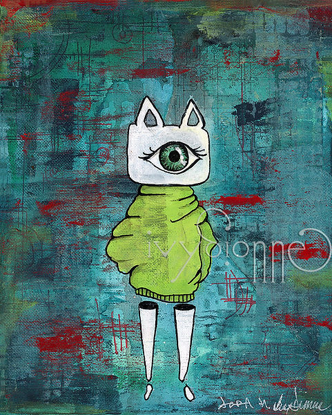 Abstract character fantasy art created by Azra and Ivy.