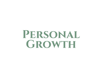 We provide support for Personal Growth text on a dark background