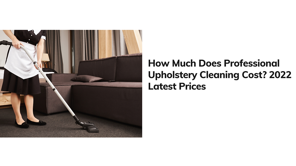 How Much Does Professional Upholstery Cleaning Cost? 2022 Latest Prices