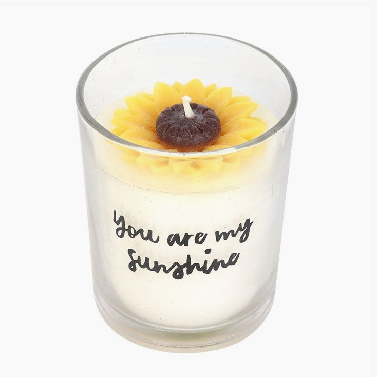 Thumbnail: You Are My Sunshine Candle with 3D Sunflower