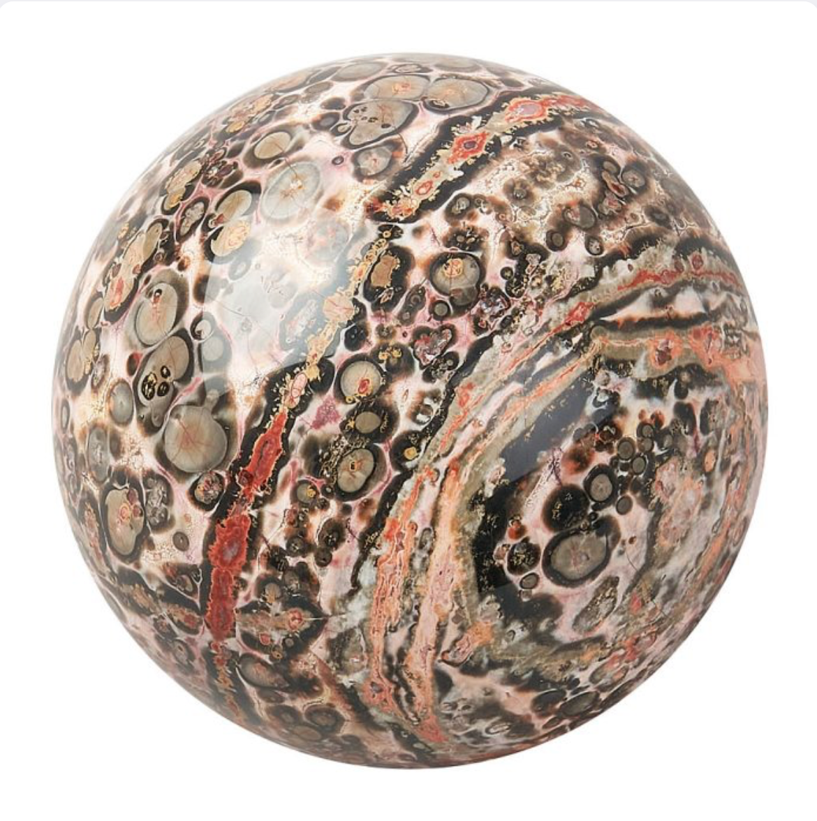 LEOPARDSKIN JASPER SPHERE 50-60MM