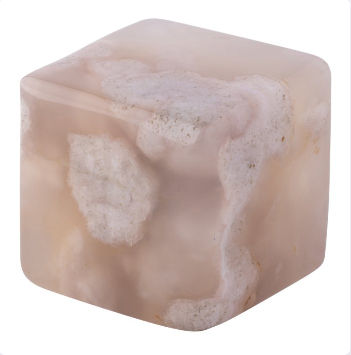 FLOWER AGATE CUBE 20MM (1PC)