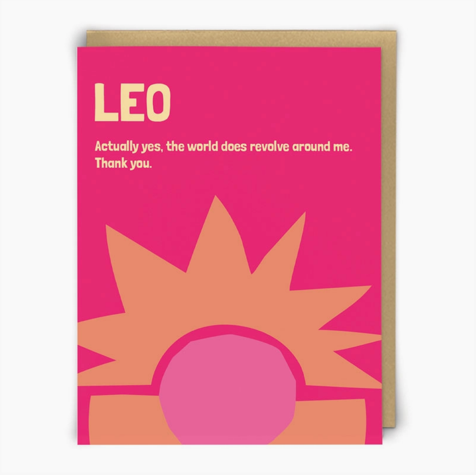 Leo Zodiac Card