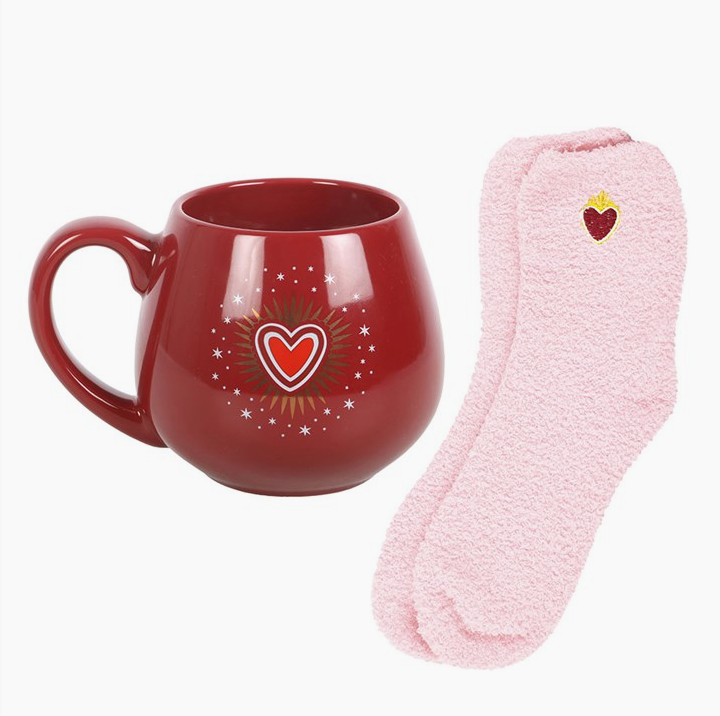 Sacred Heart Mug and Socks Set