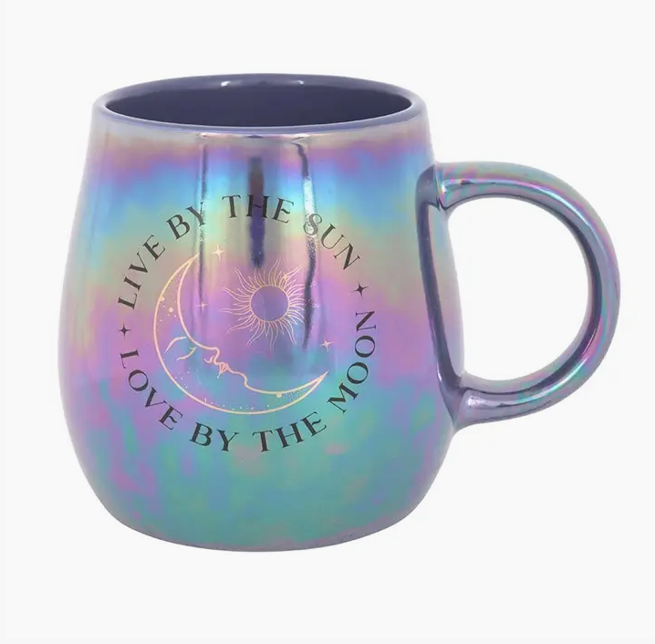 Live By the Sun, Love By the Moon Iridescent Mug