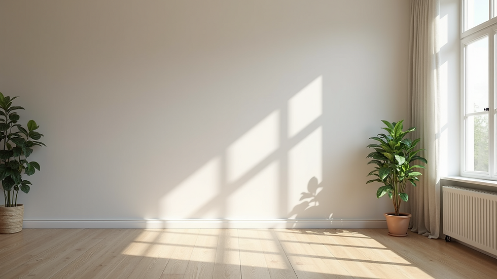 A bright and welcoming living room showcasing professional painting services.