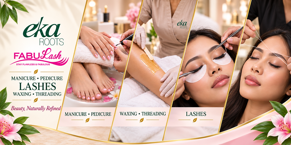 Eyelash Extensions, Manicure Pedicure, Waxing, Threading with Fabulash