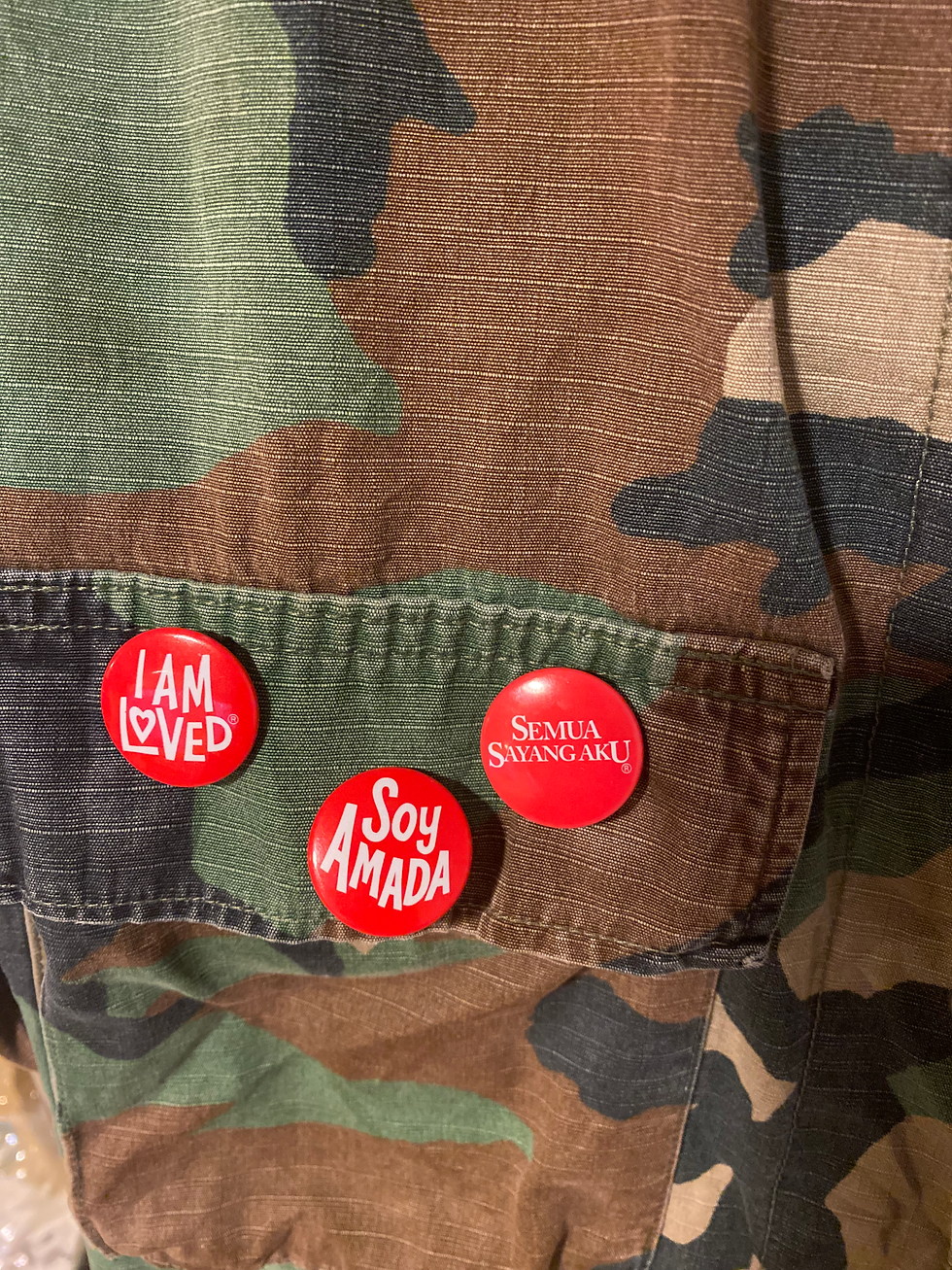Thumbnail: Cropped Authentic Military Camouflage Jacket w/Buttons