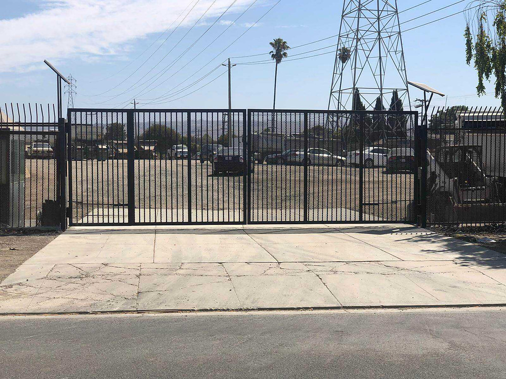 Gate with solar power - SF Garage Doors