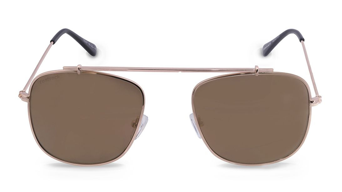 Gold Square Men Sunglasses (M203YL4|56)