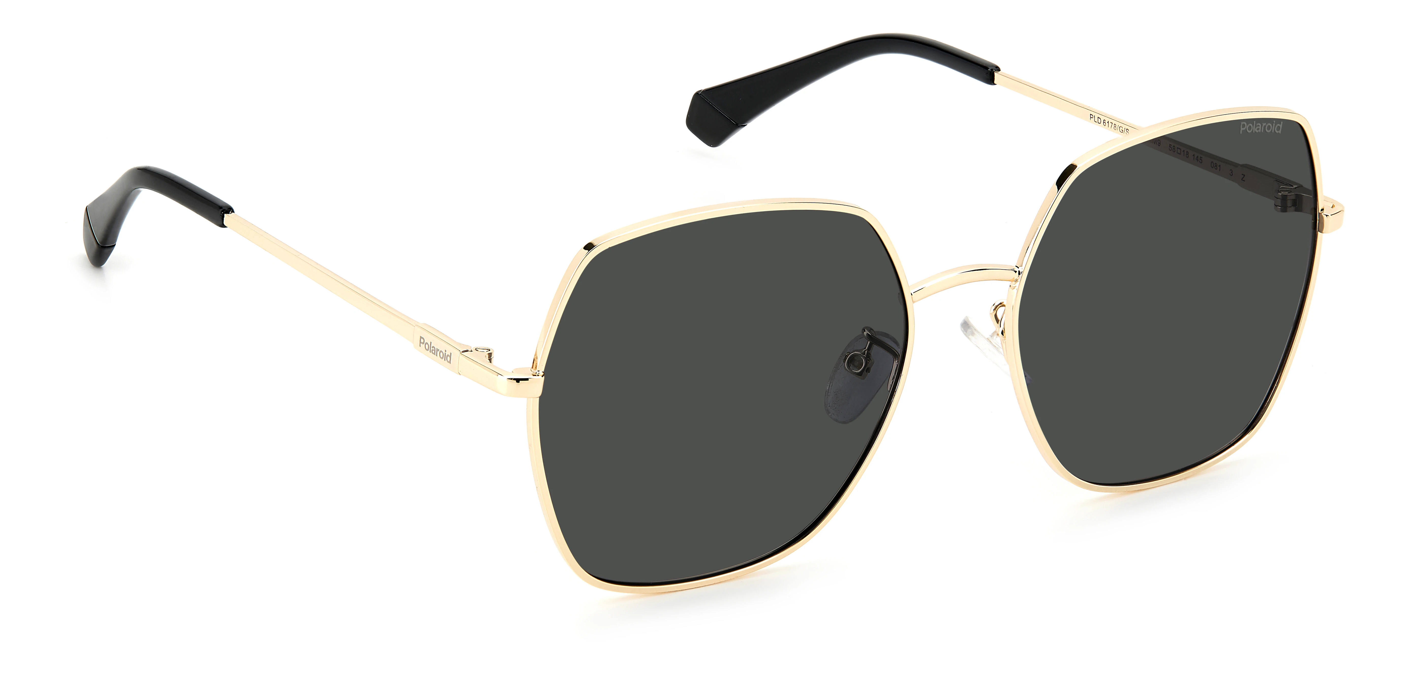 Polaroid Hexagon Metal Unisex Sunglasses PLD 6178/S