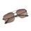 Thumbnail: NEW IDEE Men Brown Lens & Brown Square UV Protected Lens Sunglasses