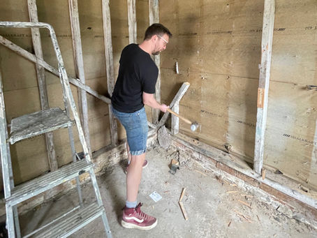 Building My Voice Booth | Part 2- Demolition, Digging and New Concrete Floor