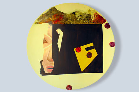 Christos Damianos painting titled "Gaze"