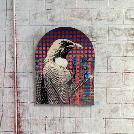 New Blood Pop Brad Novak Urban Art Tui NZ Bird Hybrid