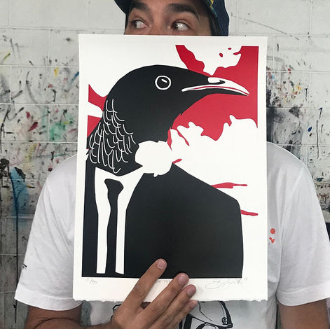 New Blood Pop Brad Novak Urban Art Reservoir Birds Tui Reservoir Dogs 