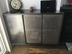 Blackened Steel Sliding Doors / Top