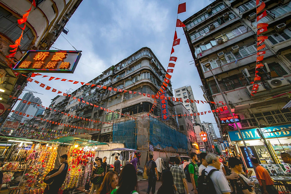 Ruas de Hong Kong