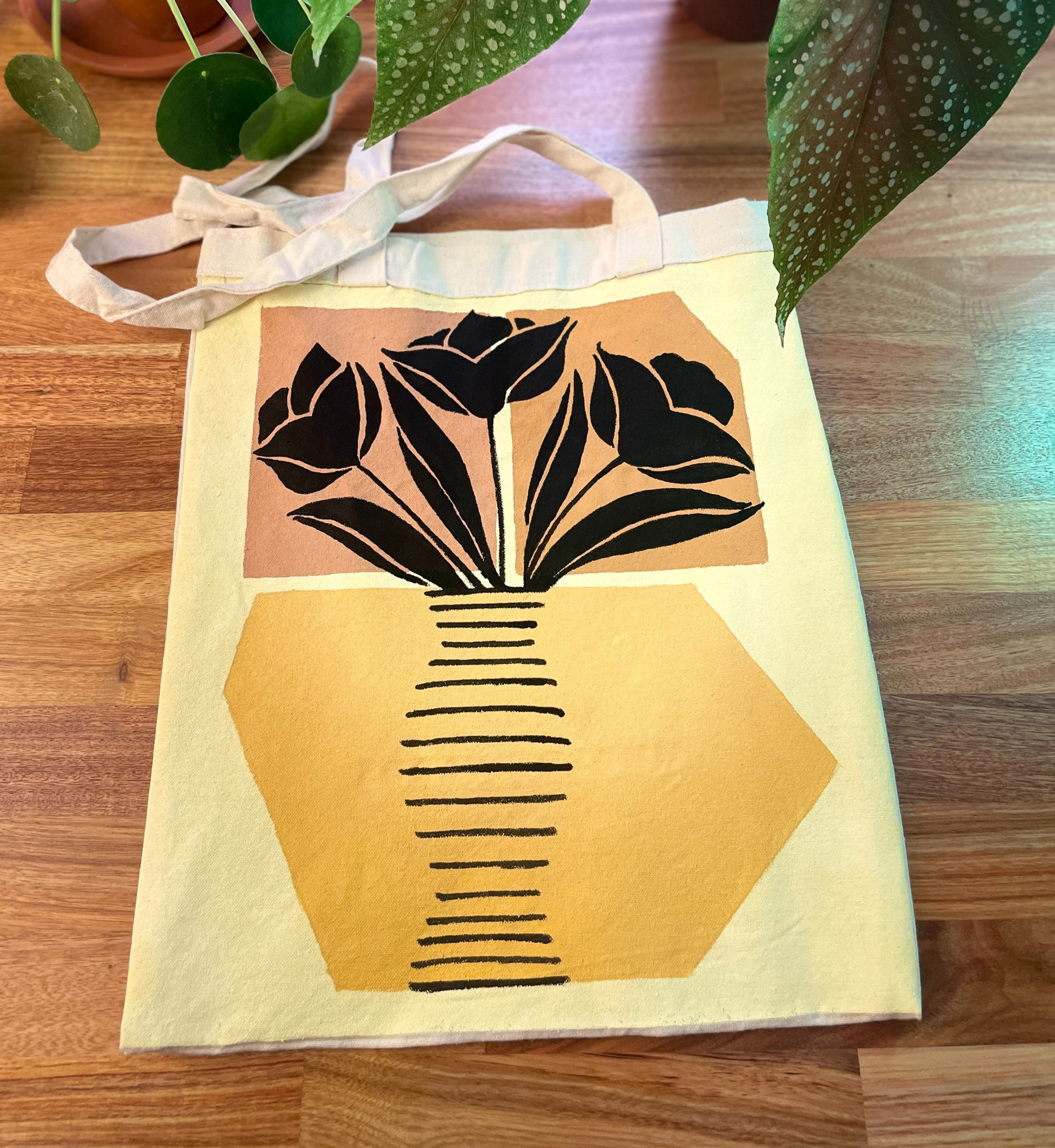 Hand Painted Tote Bag - #3