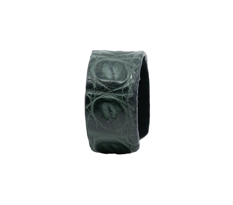 Thumbnail: Cuff | Alligator | Forest Black