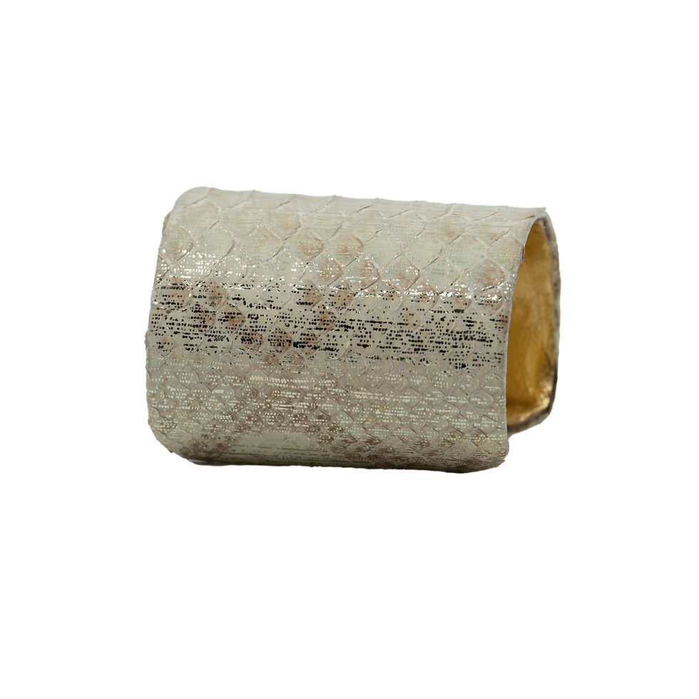 Thumbnail: Cuff | Python | Cream + Gold