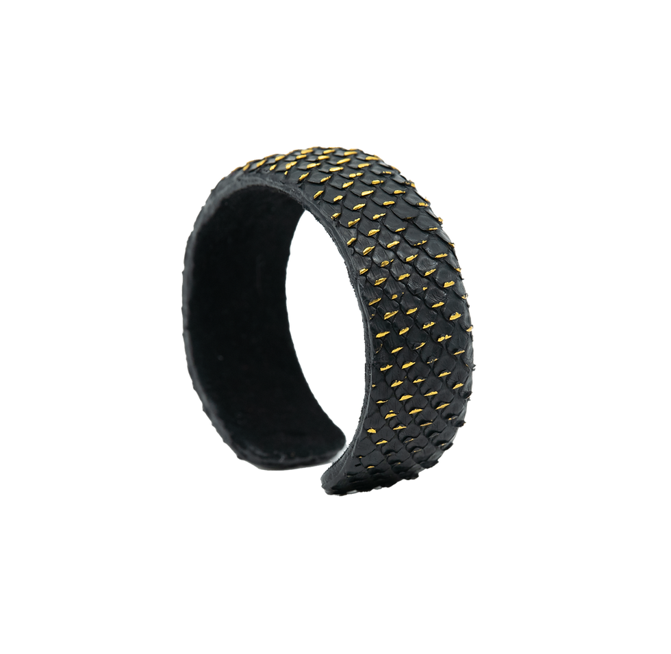 Thumbnail: Cuff | Python | Black + Gold