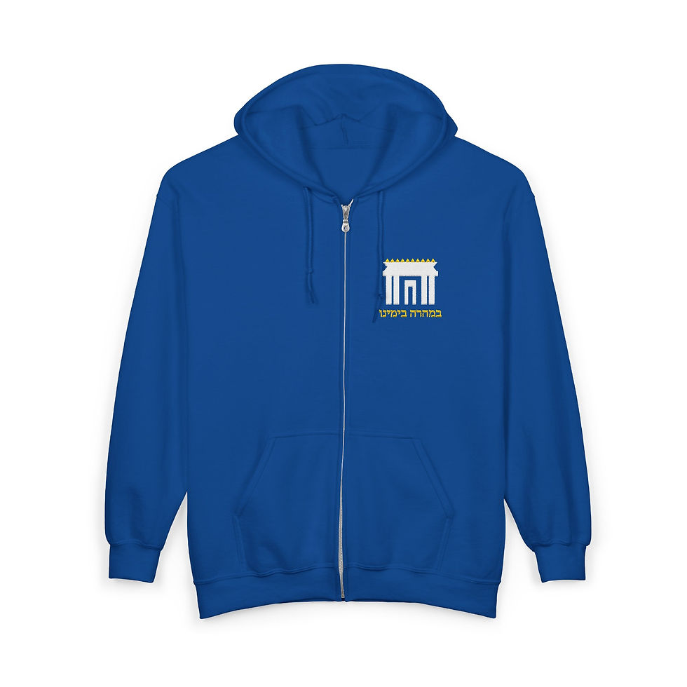 Thumbnail: Embroidered Chayal Temple Full Zip Hoodie