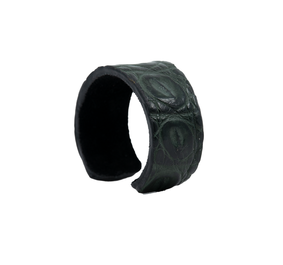 Thumbnail: Cuff | Alligator | Forest Black